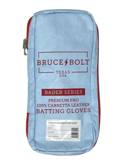 Bruce Bolt – BADER Series Youth Short Cuff Batting Gloves | BADER WHITE -Baseballism shop Bader WH Short 2 1