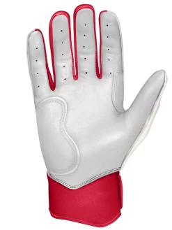 Bruce Bolt – BADER Series Adult Short Cuff Batting Gloves | BADER WHITE -Baseballism shop Bader WH Short 3