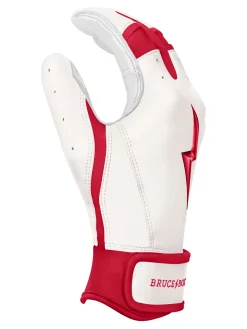 Bruce Bolt – BADER Series Youth Short Cuff Batting Gloves | BADER WHITE -Baseballism shop Bader WH Short 4 1