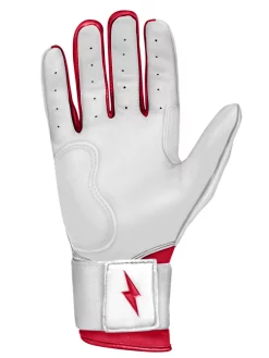 Bruce Bolt – BADER Series Youth Long Cuff Batting Gloves | BADER WHITE -Baseballism shop Bader WH long 3 1