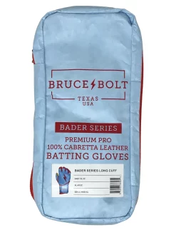 Bruce Bolt – BADER Series Youth Long Cuff Batting Gloves | BABY BLUE -Baseballism shop Bader long 2 1