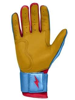 Bruce Bolt – BADER Series Adult Long Cuff Batting Gloves | BABY BLUE -Baseballism shop Bader long 3