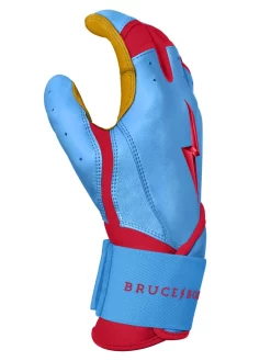 Bruce Bolt – BADER Series Adult Long Cuff Batting Gloves | BABY BLUE -Baseballism shop Bader long 4