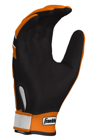 Franklin Custom CFX Pro Batting Gloves – Adult – Orange/Black 6 Franklin Custom CFX Pro Batting Gloves – Adult – Orange/Black - Image 4