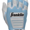 Franklin Custom CFX Pro Batting Gloves – Adult – C. Blue/White -Baseballism shop C. Blue White 1