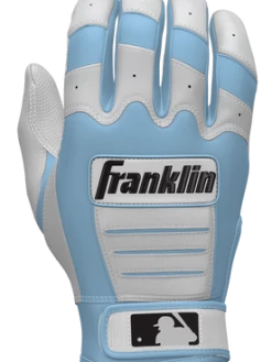 Franklin Custom CFX Pro Batting Gloves – Adult – C. Blue/White