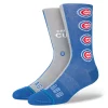 Stance – CHICAGO CUBS SPLIT CREW SOCKS -Baseballism shop Cubs Split 1