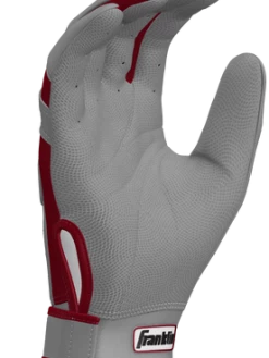 Franklin Custom CFX Pro Batting Gloves – Adult – Grey/Cardinal 10 Franklin Custom CFX Pro Batting Gloves – Adult – Grey/Cardinal -Baseballism shop Grey Card 4