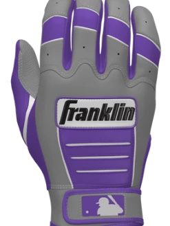 Franklin Custom CFX Pro Batting Gloves – Adult – Grey/Purple