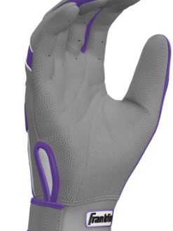 Franklin Custom CFX Pro Batting Gloves – Adult – Grey/Purple -Baseballism shop Grey Purp 4