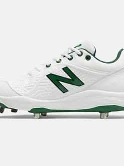 New Balance – White/Green Low-Cut L3000v5 Metal Spikes (L3000OA5) -Baseballism shop L3000OA5 3