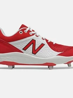New Balance – Red/White Low-Cut L3000v5 Metal Spikes (L3000TR5)