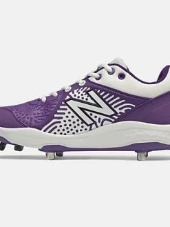 New Balance – White/Purple Low-Cut L3000v5 Metal Spikes (L3000WP5) -Baseballism shop L3000WP5 3