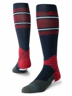 Stance – Diamond Pro OTC Stripe Socks -Baseballism shop OTC Stripe Navy Red