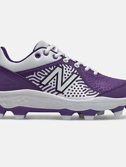 New Balance – Men’s White/Purple 3000v5 Fresh Foam Molded Cleat (PL3000P5)