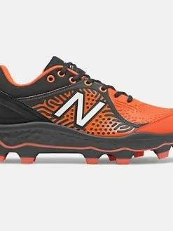 New Balance – Men’s Black/Orange 3000v5 Fresh Foam Molded Cleat (PL3000T5)