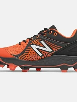 New Balance – Men’s Black/Orange 3000v5 Fresh Foam Molded Cleat (PL3000T5) -Baseballism shop PL3000T5 3