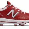 New Balance 4040v5 Adult Molded Cleats – Maroon/White (PL4040M5) -Baseballism shop PL4040M5 1