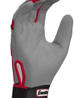 Franklin Custom CFX Pro Batting Gloves – Adult – Grey/Red -Baseballism shop Red Grey 4