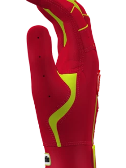 Franklin – Red/Optic Custom CFX Pro Batting Gloves -Baseballism shop Red Optic Yellow 3