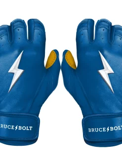 Bruce Bolt – PREMIUM PRO Youth Short Cuff Batting Gloves -Baseballism shop Short Cuff Royal 1