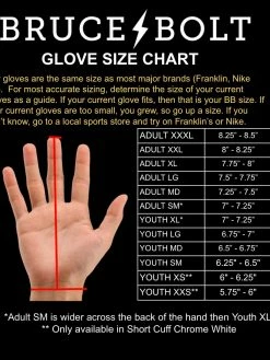 Bruce Bolt β BADER Series Adult Short Cuff Batting Gloves | BABY BLUE 15 Bruce Bolt β BADER Series Adult Short Cuff Batting Gloves | BABY BLUE -Baseballism shop Size Chart 4 1