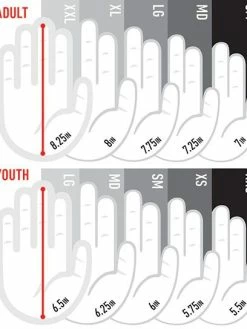 Franklin LINDOR Pro Classic Batting Gloves – Adult – Royal/Floral -Baseballism shop Size Chart 5