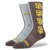 Stance – SAN DIEGO PADRES SPLIT CREW SOCKS -Baseballism shop Split Padres 1