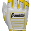 Franklin Custom CFX Pro Batting Gloves – Adult – White/Yellow -Baseballism shop Wht Yellow 1