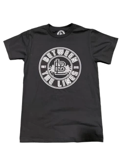 Between The Lines Badge Palm Tree T-Shirt -Baseballism shop between the lines between the lines badge palm tre 2