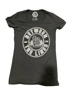 Between The Lines Womens Palm Tree T-Shirt