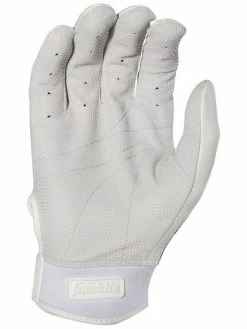 Franklin CFX Pro Chrome Batting Gloves – Adult – White -Baseballism shop cfx pro White 3