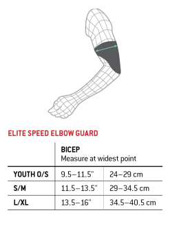 G-Form – ELITE SPEED BATTER’S ELBOW GUARD 19 G-Form – ELITE SPEED BATTER’S ELBOW GUARD -Baseballism shop elitespeedelbow sizechart