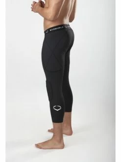 Evoshield 3/4 Sliding Tights Black -Baseballism shop evoshield evoshield 3 4 sliding tights black 2