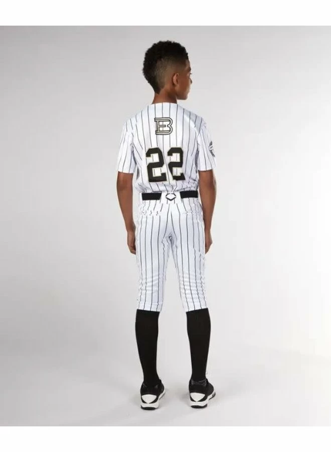 Evoshield Youth Salute White Knicker W/Black Pinstripe 5 Evoshield Youth Salute White Knicker W/Black Pinstripe - Image 3