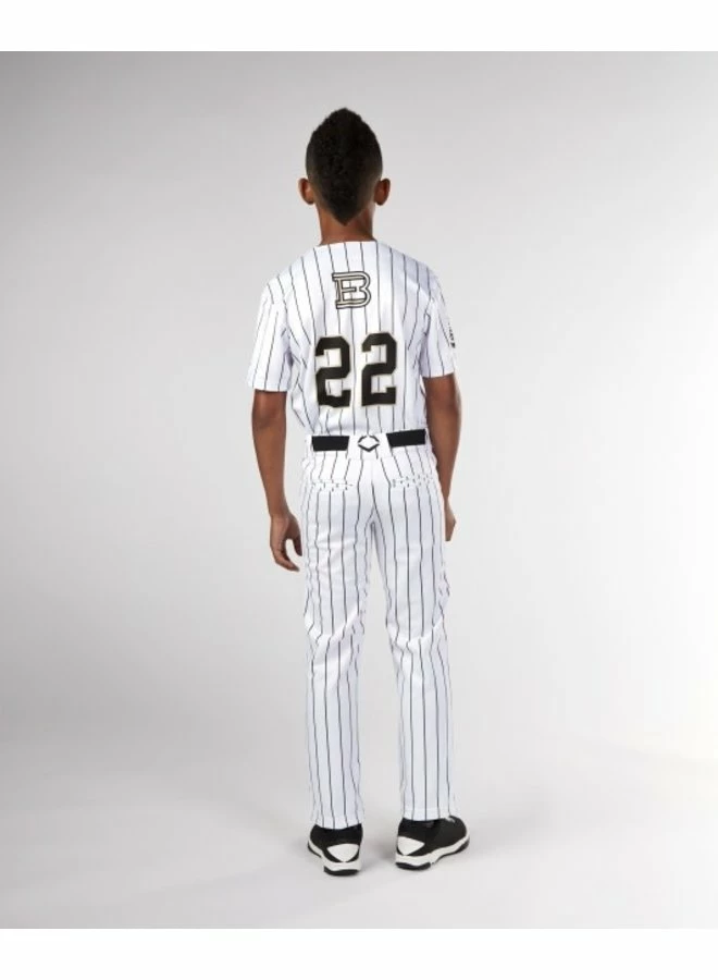 Evoshield Youth Salute White W/Black Pinstripe Pant 6 Evoshield Youth Salute White W/Black Pinstripe Pant - Image 4