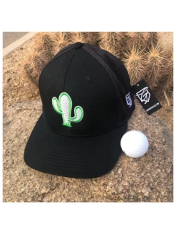 Gonzo's Gear By Luis Gonzalez Gonzo's Gear Cactus Golf Hat - Black