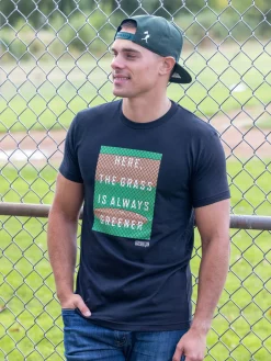 Baseballism Grass Is Greener Men’s T-Shirt -Baseballism shop grass is greener 3