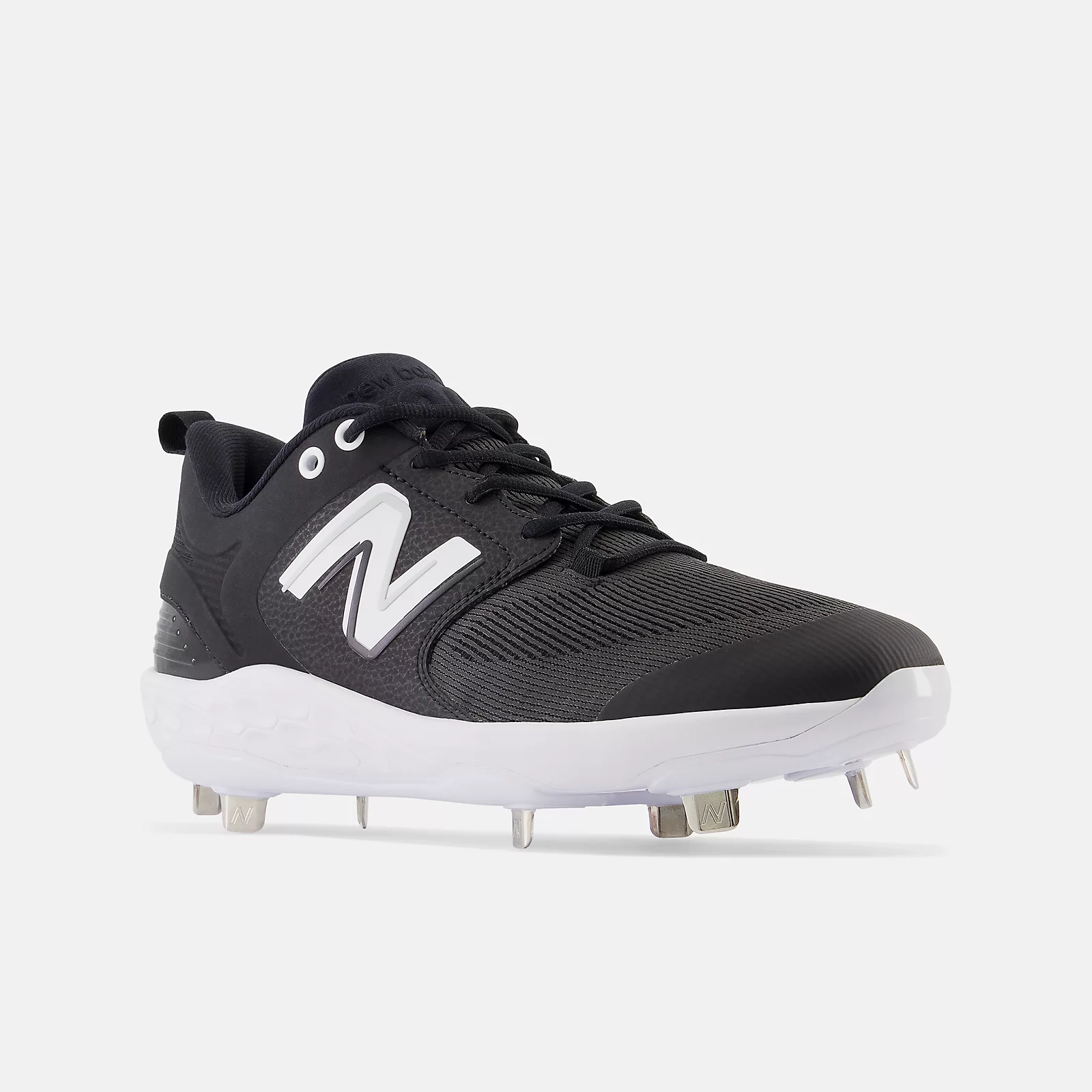 New Balance Black/White L3000v6 Metal Spikes 4 New Balance Black/White L3000v6 Metal Spikes - Image 2