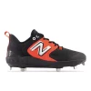 New Balance Black/Orange L3000v6 Metal Spikes -Baseballism shop l3000bo6 1