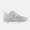 New Balance Grey/White L3000v6 Metal Spikes -Baseballism shop l3000tg6 1