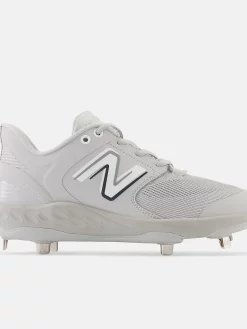 New Balance Grey/White L3000v6 Metal Spikes