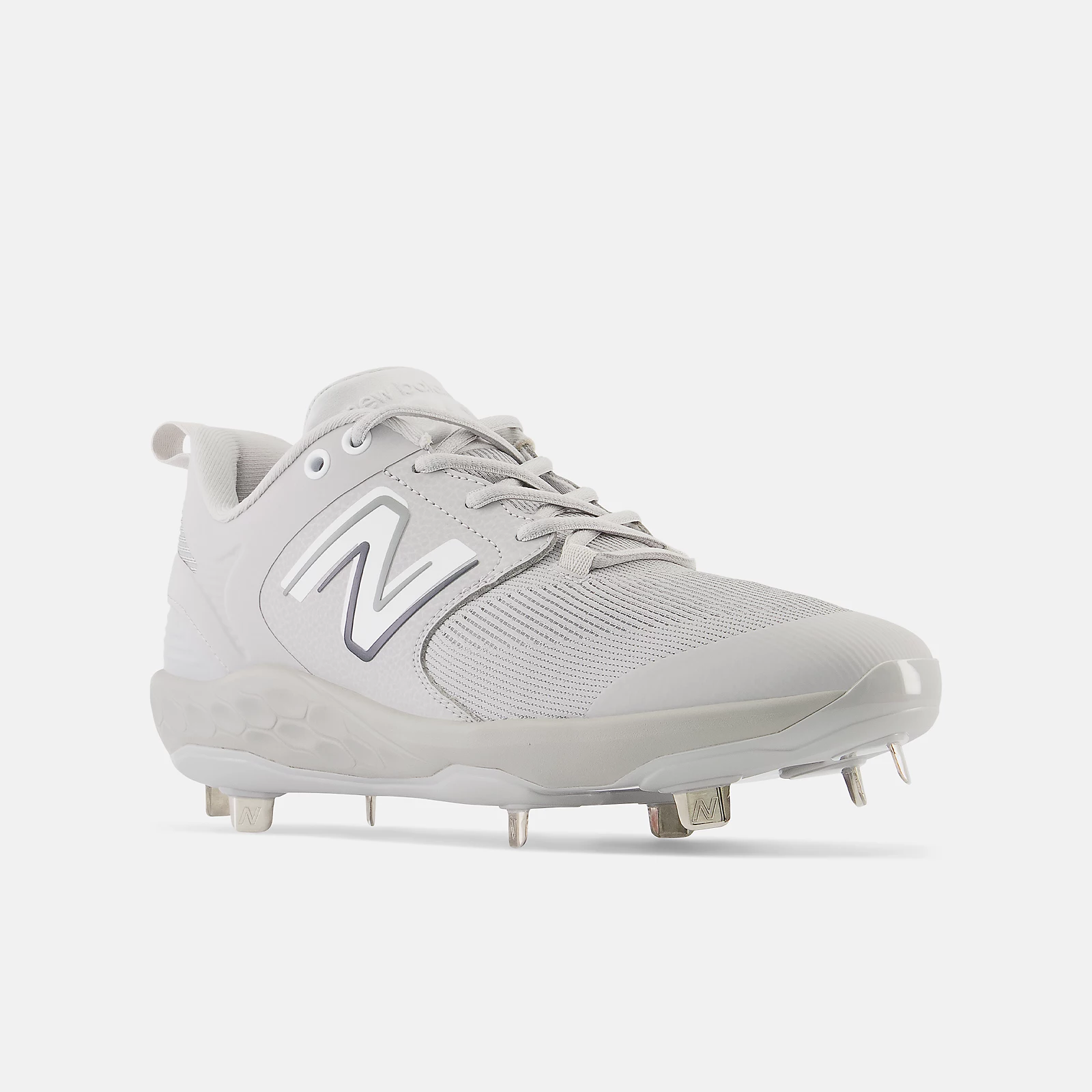 New Balance Grey/White L3000v6 Metal Spikes 4 New Balance Grey/White L3000v6 Metal Spikes - Image 2