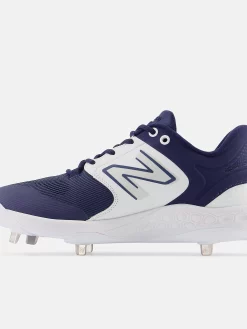 New Balance Navy/White L3000v6 Metal Spikes -Baseballism shop l3000tn6 3