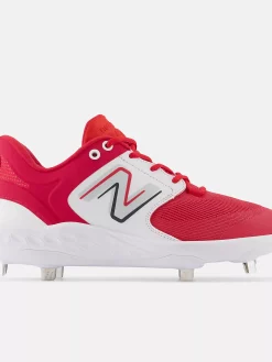 New Balance Red/White L3000v6 Metal Spikes