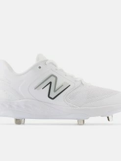 New Balance White L3000v6 Metal Spikes