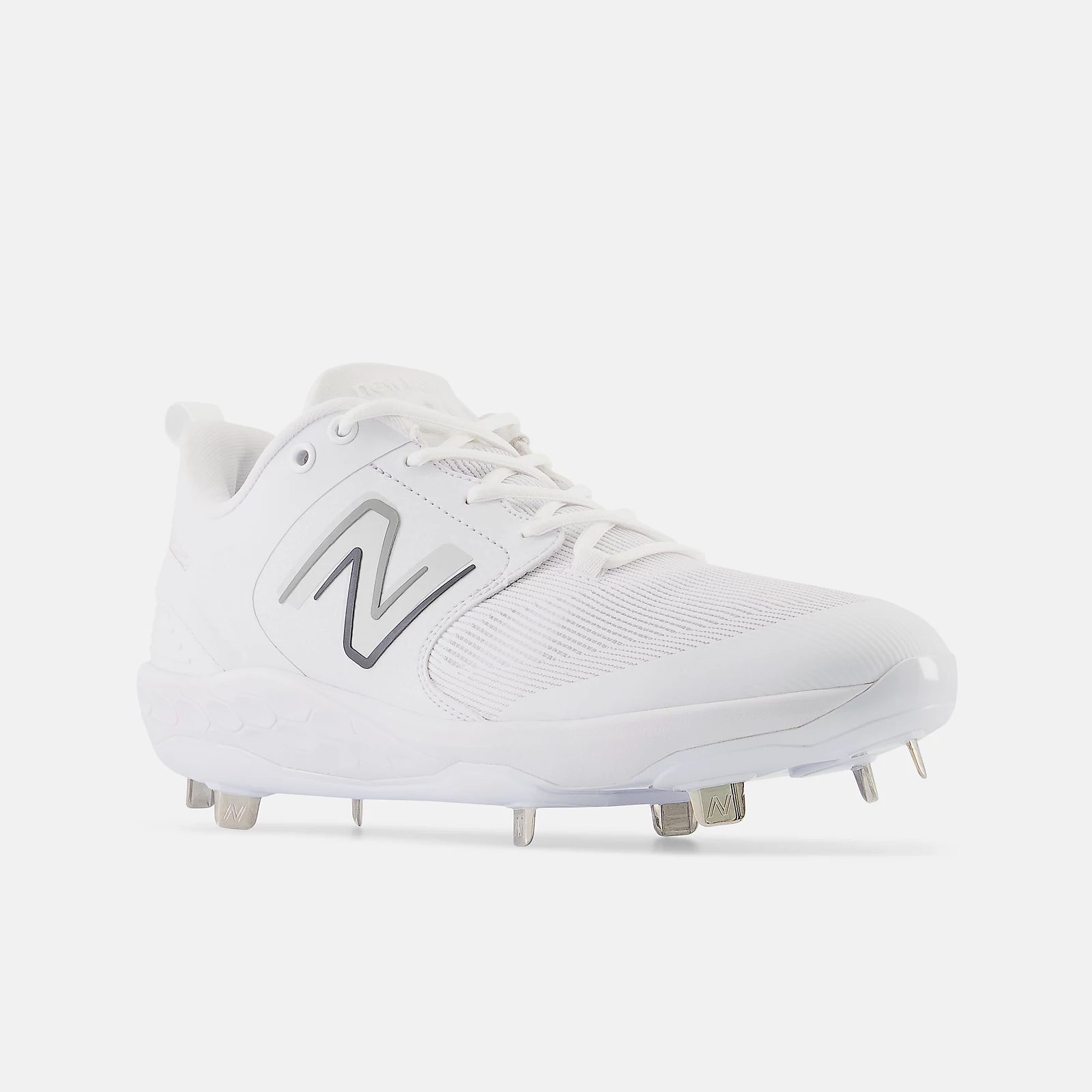 New Balance White L3000v6 Metal Spikes 3 New Balance White L3000v6 Metal Spikes - Image 2