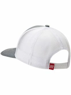 Marucci Established Patch Trucker Snapback Hat Gray/White -Baseballism shop marucci marucci established patch trucker snapback 3