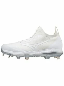 MIZUNO DOMINANT KNIT MEN’S METAL BASEBALL CLEAT - White