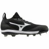 MIZUNO DOMINANT KNIT MEN’S METAL BASEBALL CLEAT - Black/White -Baseballism shop mizuno mizuno dominant knit mens metal baseball cl 5